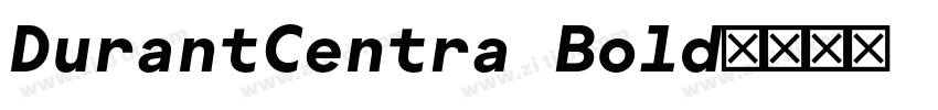 DurantCentra Bold字体转换